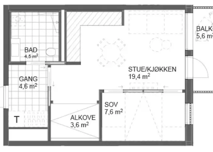 Lägenhet Helt Ny In- Out I *